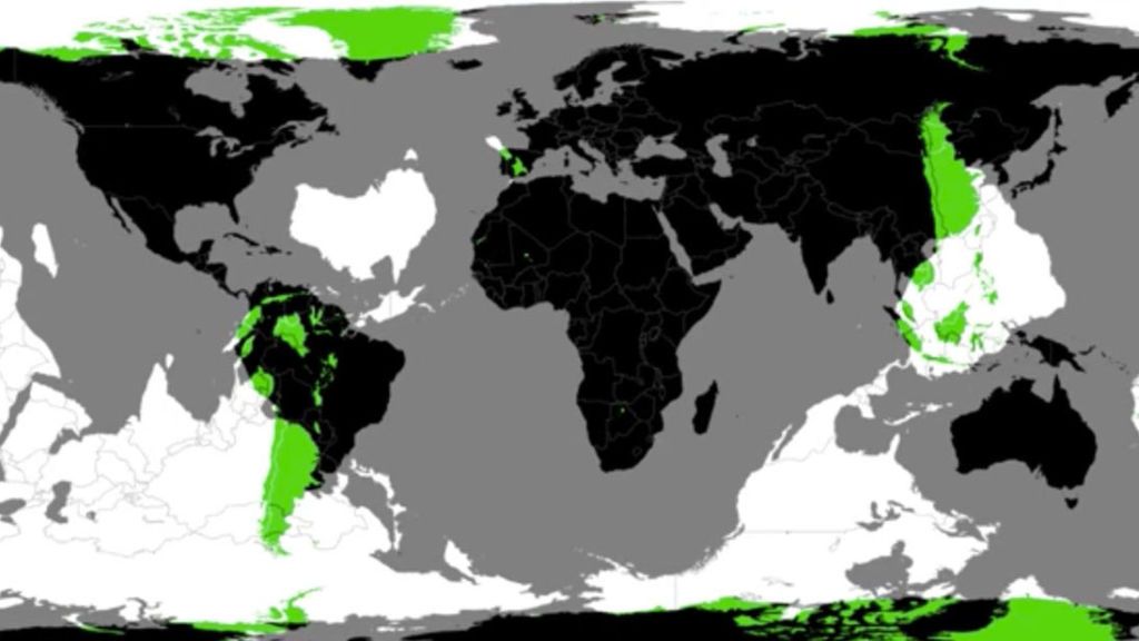 What country is on the opposite side of the world?