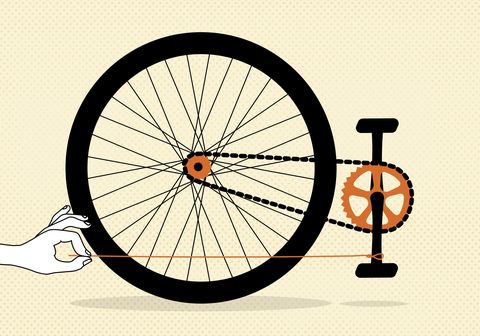 Bicycle wheel, Bicycle part, Bicycle tire, Spoke, Wheel, Bicycle, Rim, Vehicle, Bicycle drivetrain part, Orange, 