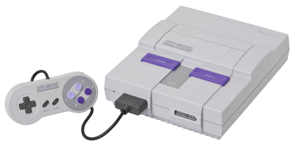 Super nintendo entertainment system, Electronic device, Technology, Home game console accessory, Gadget, Video game console, Nintendo entertainment system, Turbografx-16, Video game accessory, Inkjet printing, 