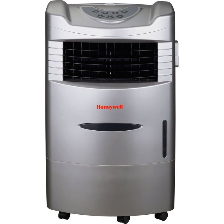 Honeywell CL201AE 42 Pt. Indoor Portable Evaporative Air Cooler with Remote Control, Silver
