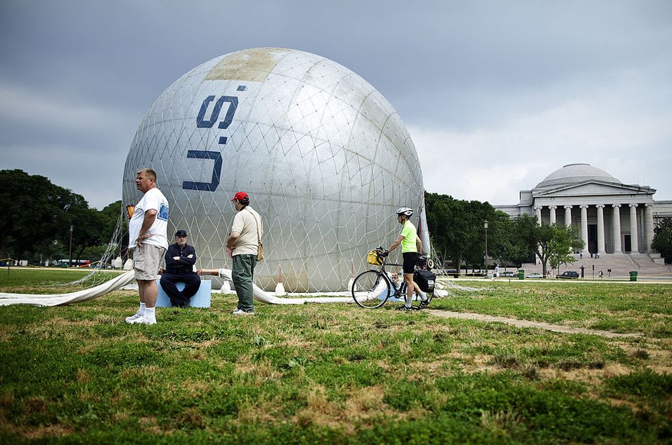 Dome, Dome, Sphere, Inflatable, Biome, Sky, Architecture, Observatory, Games, Grass, 