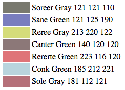 Some AI Generated Color Names