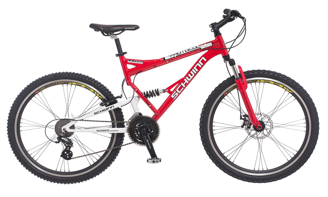 terrain dual suspension bike