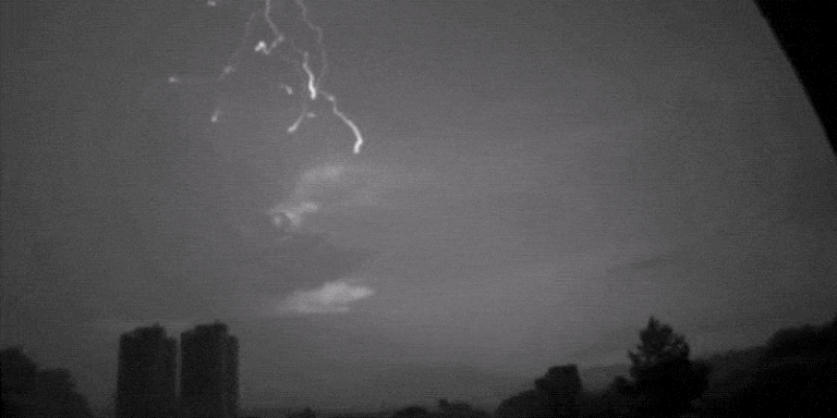 For The First Time Ever, Lightning Striking a Building is Caught in
