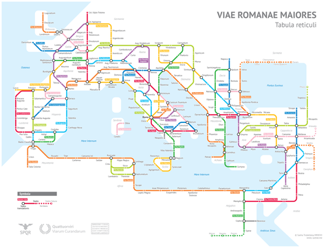 roman empire subway map