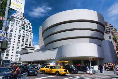 <p>While not finished until 1956, after the death of both the
it's namesake and the architect, the&nbsp;Guggenheim Museum<span class="redactor-invisible-space"> is a stark and unusual presence in</span>&nbsp;Manhattan. Its cylindrical stack grows wider as it spirals upward
toward a glass ceiling. Wright claimed his design would "make the building and
the painting an uninterrupted, beautiful symphony such as never existed in the
world of art before." The Wisconsin native, known for incorporating form into
residential design, gave architects liberty to move away from the rectangular
with his free-flowing Guggenheim.

<span class="redactor-invisible-space"></span></p>
