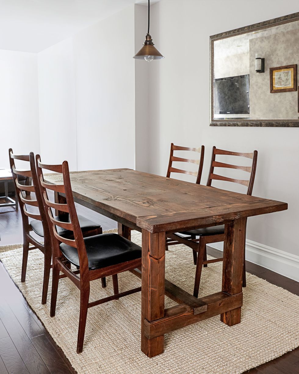Furniture, Room, Table, Kitchen & dining room table, Dining room, Chair, Interior design, Coffee table, Wood, Hardwood, 