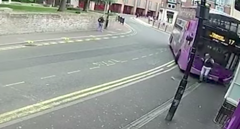 Watch A Real Boss Get Hit By A Bus And Walk It Off