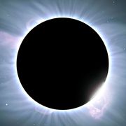 Nature, Celestial event, Sky, Eclipse, Atmosphere, Astronomical object, Corona, Atmospheric phenomenon, Light, Outer space, 