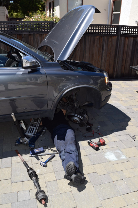 <p><span>"Some cars are like an onion: you have to peel back the layers to get to what you need. </span><a href="https://www.yourmechanic.com/services/alternator-replacement">Alternator swaps</a><span> are usually straightforward, but the job on this Volvo took over four hours. It's buried at the bottom of the transversely-mounted engine, so I had to take off the front right wheel, get the brake out of the way, shift the </span><a href="https://www.yourmechanic.com/article/how-car-suspension-system-works">suspension</a><span>, pull out the drive axle, and move some fuel lines and heat shielding to access it. Then I had to wrestle the alternator through a tiny gap to get it out of the car. At least the </span><a href="https://www.yourmechanic.com/services/battery-will-not-hold-a-charge-inspection">charging problems</a><span> were fixed once I was done."</span></p>
<p>-Chris M, San Francisco, CA</p>