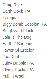 AI Generated Beer Names