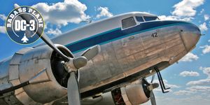 Vehicle, Airplane, Aircraft, Aviation, Airliner, Propeller-driven aircraft, Aerospace manufacturer, Douglas dc-3, Propeller, Aerospace engineering, 