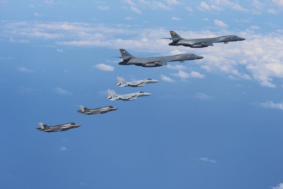 B-1 Bombers, F-35 Fighters Fly To Korea In Show Of Force