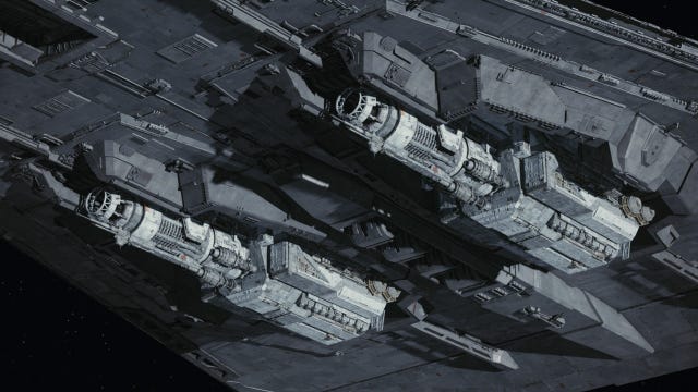 Star Wars Star Destroyers - The Dreadnought in Star Wars: The Last Jedi