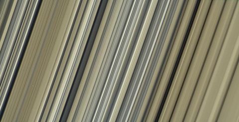 A natural color composite of Saturn's rings.