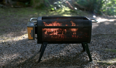 This Portable Fire Pit Is Some 21st, Camping Grill For Fire Pit
