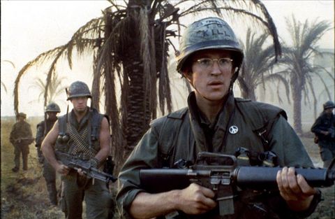 <p>Stanley Kubrick's take on the war film is, naturally, slightly off-center. Starring Matthew Modine as a young Marine, <em data-redactor-tag="em">Full Metal Jacket </em>says more about the military itself rather than the conflict in which it participates, exposing the dehuminazation process that begins in boot-camp training and ultimately sees its tragic end in the extreme, outlandish arena of the battlefield. <strong data-redactor-tag="strong">Rent/buy on <a href="https://www.amazon.com/gp/product/B001AMNL2Q/" target="_blank">Amazon</a> and <a href="https://itunes.apple.com/us/movie/full-metal-jacket/id280930208" target="_blank">iTunes</a></strong><strong data-redactor-tag="strong">.</strong></p>