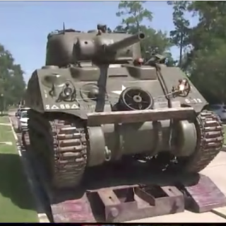 Texas Man Parks Sherman Tank In Front of His House