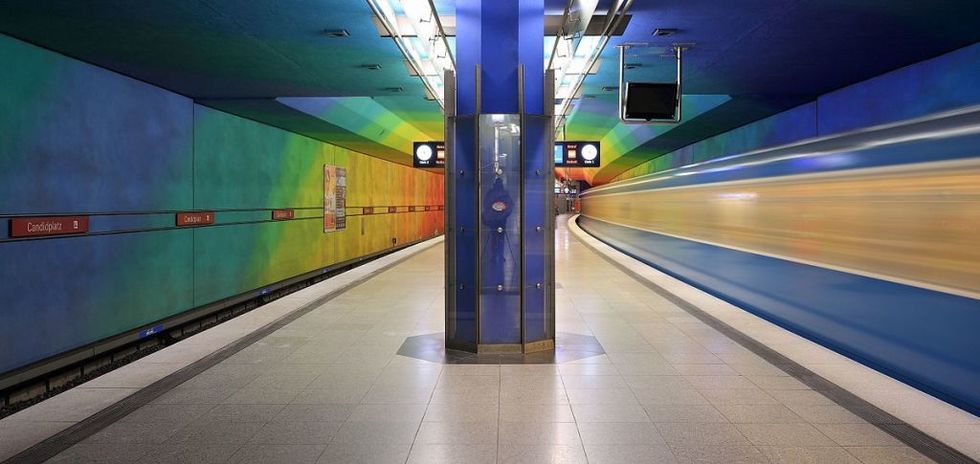 <p>Bright and cheery colors&nbsp;highlight the Candidplatz Station on Munich's U-Bahn. Named after the 16th-century Flemish painter, the station&nbsp;blankets every aspect of the station in a never-ending flow color. The modern, bright station is far from the line's only appealing stop. The U-Bahn&nbsp;also features the <a href="https://en.wikipedia.org/wiki/St.-Quirin-Platz_(Munich_U-Bahn)" data-tracking-id="recirc-text-link">St. Quirin Platz Station</a> with as much natural light as you could dream of while staying underground.<span class="redactor-invisible-space" data-verified="redactor" data-redactor-tag="span" data-redactor-class="redactor-invisible-space"></span></p>