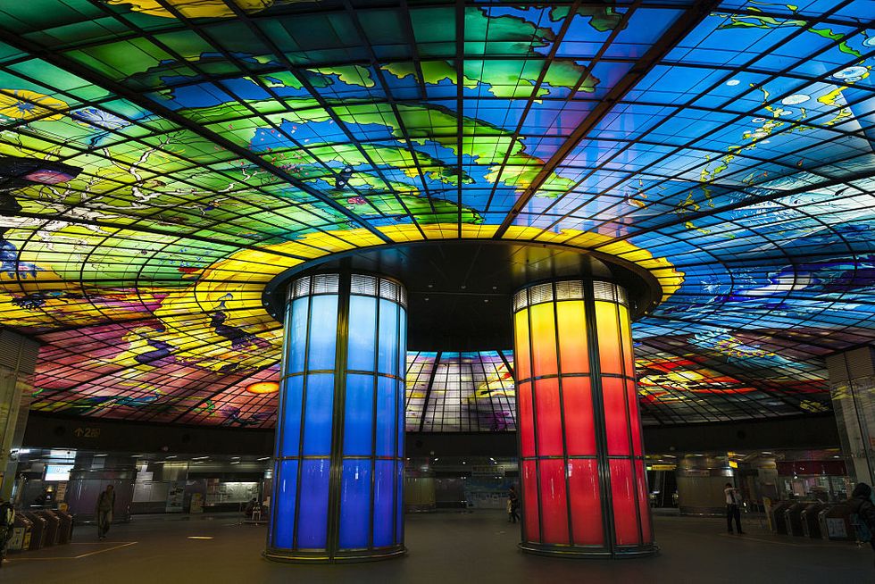 <p>Stained glass isn't just for churches. If so, the Formosa Boulevard Station in Taiwan would be a cathedral by&nbsp;<span>virtue of its massive stained glass&nbsp;"Dome of Light" installation. Artist Narcissus Quagliata used countless colors to decorate one of the busiest stations in the city while taking visitors on a circular journey of life at the same time.&nbsp;</span></p><p><span class="redactor-invisible-space" data-verified="redactor" data-redactor-tag="span" data-redactor-class="redactor-invisible-space"></span></p>