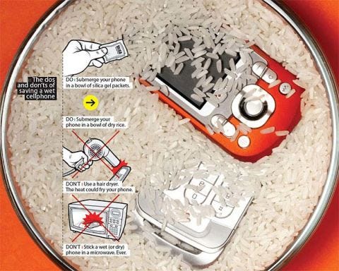 How To Dry Out A Cell Phone With Rice Fix Wet Wet Cell Phone Fix