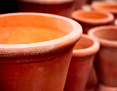 terra cotta garden pots