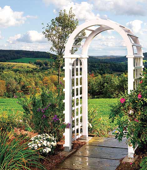 Simple DIY Woodworking garden arbor Project