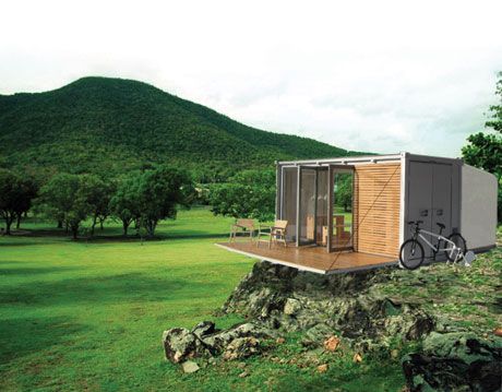 all terrain cabin container home from bark design collective