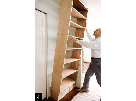 How To Build A Bookcase Step By, How To Build A Wall Mounted Bookcase