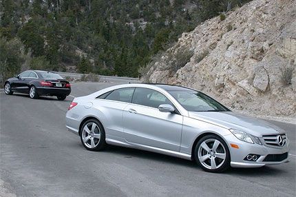 10 Mercedes Benz 50 And E550 Coupe Test Drive Posh Performer Delivers Cool Safety Tech