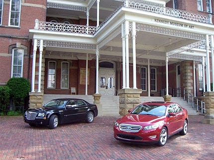 Exclusive 2010 Ford Taurus Sho Vs 2009 Chrysler 300c Test Drive