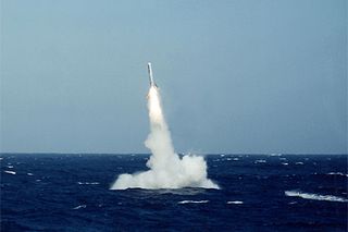 Submarine-launched Tomahawk missile