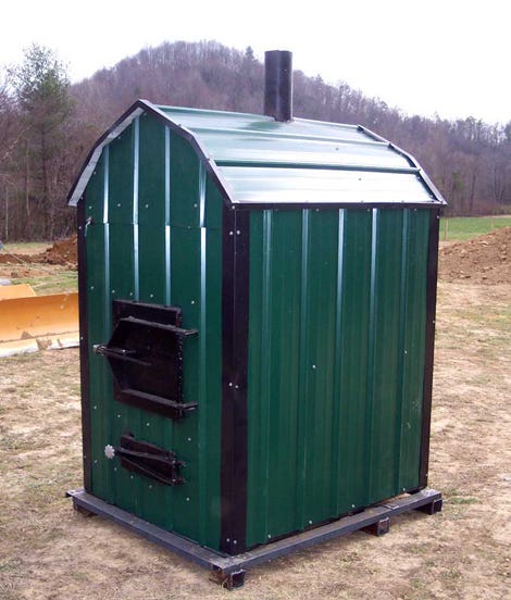 cleaning up outdoor wood burning furnaces