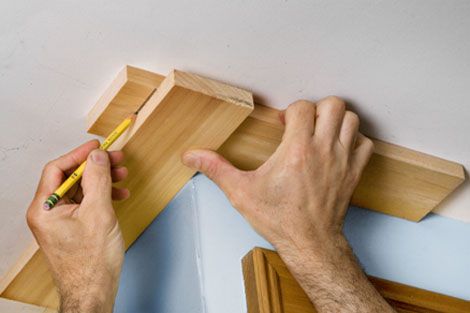 how to cut trim outside corners