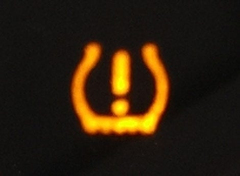 2011 chevy aveo tire pressure light