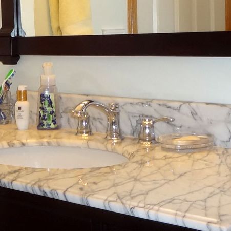 marble bathroom counter