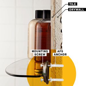 How To Mount A Shelf On Tile Wall, How To Hang Floating Shelves On Ceramic Tile