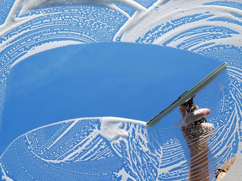 Squeegee Windows for a Streak-Free Finish Squeegee Windows for a Streak-Free Finish