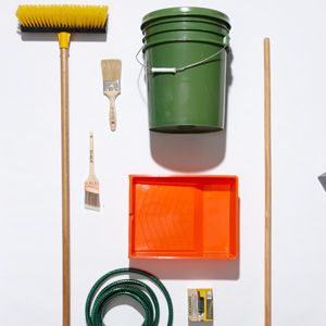 Green, Product, Yellow, Wall, Brush, Orange, Teal, Plastic, Rectangle, Still life photography, 