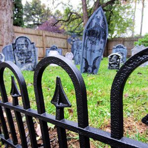 Turn Your Yard Into a Halloween Cemetery