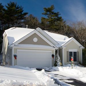 Winter, Property, Home, House, Real estate, Roof, Freezing, Snow, Residential area, Cottage, 