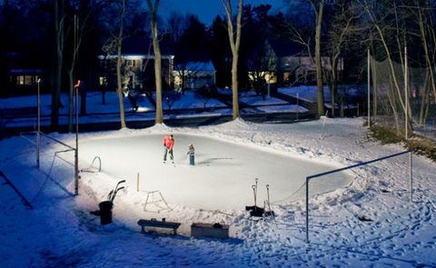 Backyard Ice Skating Rink - DIY Hockey Rink