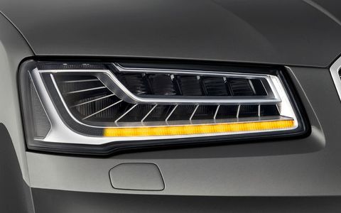 Frankfurt Auto Show Audi Lights The Way With Smart Led Headlight