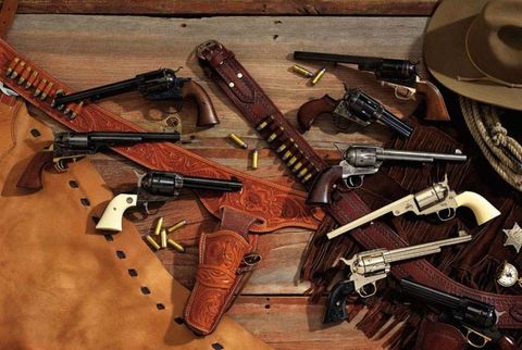 Gun, Firearm, Trigger, Ammunition, Gun accessory, Shotgun, Air gun, Tan, Tool, Hardwood, 