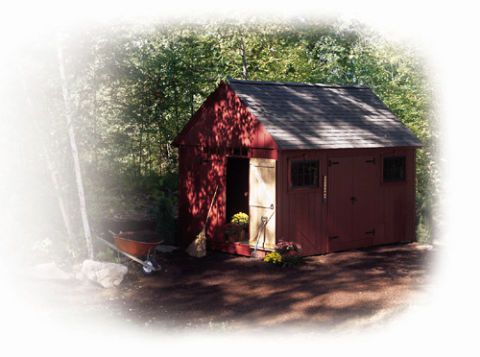 how to build a shed - colonial storage shed plans