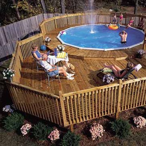 Above Ground Pool Deck Plans, How To Build A Small Above Ground Pool Deck