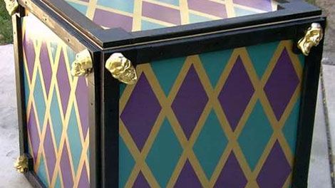 Chest, Furniture, Table, Purple, Chest of drawers, Drawer, Room, Pattern, Sideboard, Interior design, 
