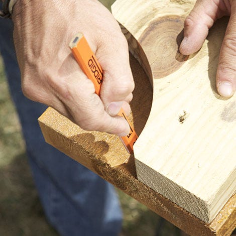 How To Design And Cut Signature Rafter Tails For A Pergola The Pattern