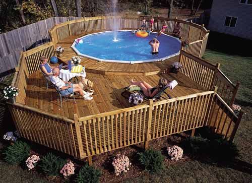 How To Build A Pool Deck Above Ground Pool Deck Plans