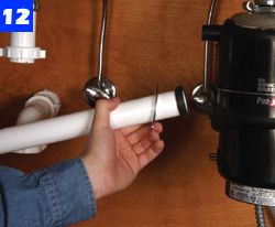 how to replace garbage disposal sink flange cardboard